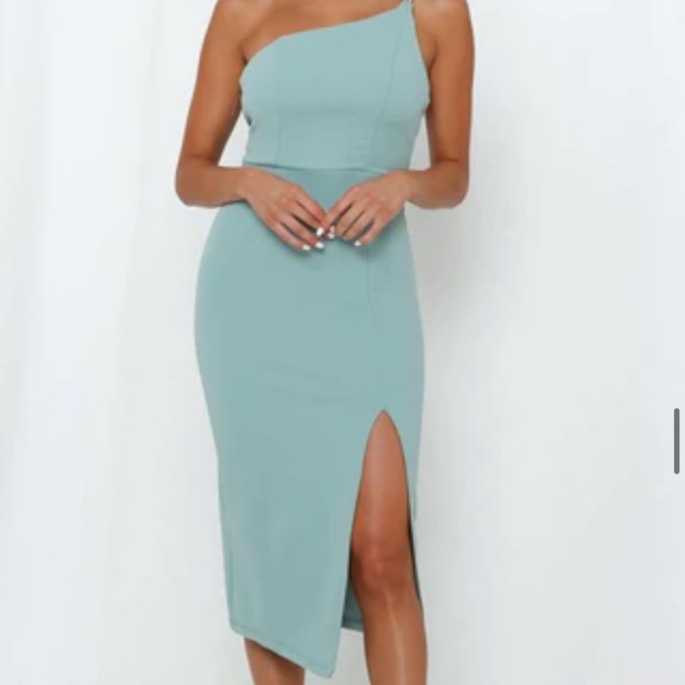 Hello Molly Taking It Back Dress in Sage Size M